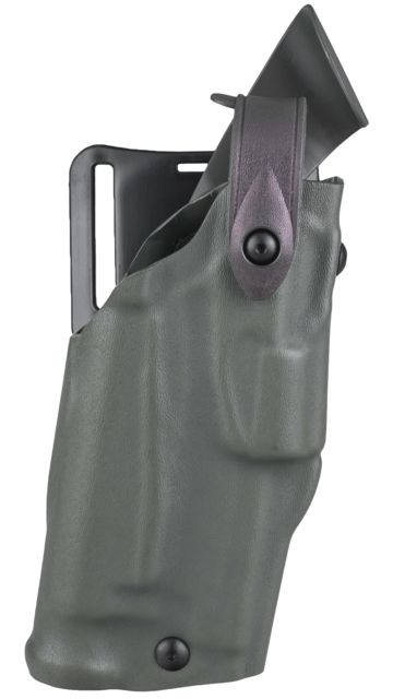 Safariland 6280 SLS Mid-Ride Level-II Retention Sig Sauer P229R DAK Bobbed Hammer w/Light Rails ITI M3/M6 M3 LED 3.9in. OD Green Right Hand - Safariland