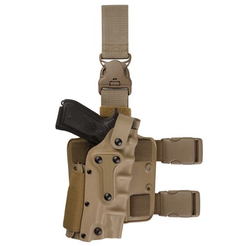 Safariland  Military Tactical Holster STX Tactical Black Left Hand - Beretta 9/96 Vertec M9A1 - Safariland