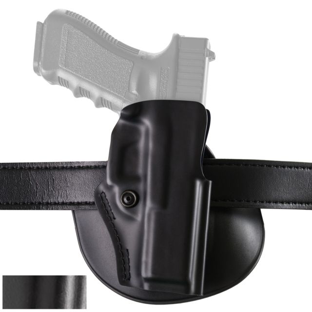 Safariland 5198 Open Top Concealment Paddle/Belt Loop Glock Holsters w/Detent Glock 19/Glock 23/Glock 32 Right Hand STX Hi-Gloss Black 5198-283-491 - Safariland