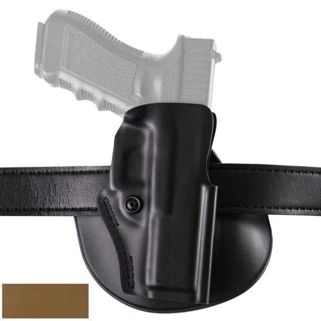 Safariland 5198 Open Top Concealment Paddle/Belt Loop Glock Holsters w/Detent Glock 19/Glock 23/Glock 32 Right Hand STX Coyote Brown 5198-283-761 - Safariland