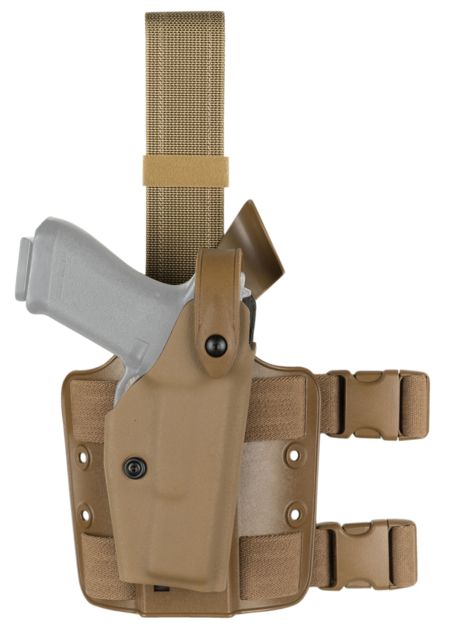 Safariland Model 6004 SLS Drop-Leg Glock Holster Glock 31/Glock 17/Glock 22 Right Hand STX Coyote Brown 6004-83-761 - Safariland