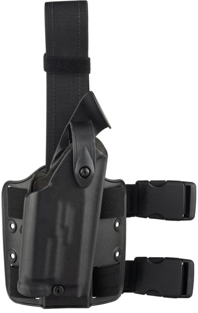 Safariland Model  SLS Drop-Leg Glock Holster Glock 31/Glock 17/Glock 22 Right Hand Plain Black - Safariland