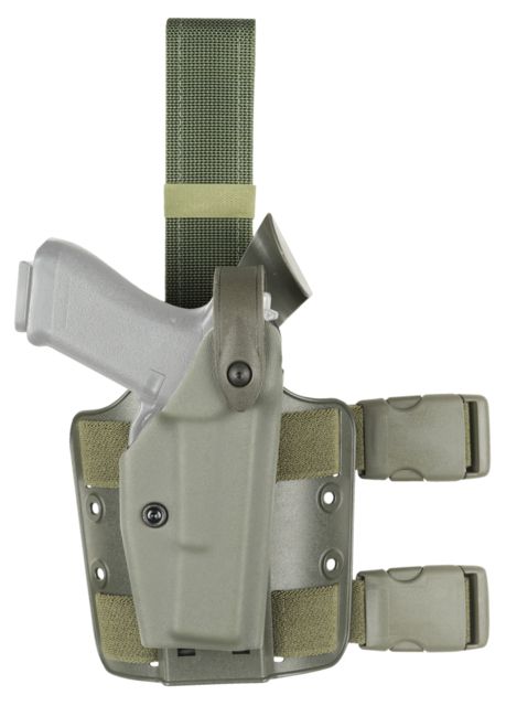 Safariland Model 6004 SLS Drop-Leg Glock Holster Glock 19/Glock 23/Glock 32 Right Hand STX OD Green - Safariland