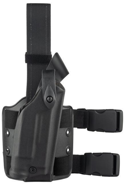 Safariland Model  SLS Drop-Leg Glock Holster Glock 31/Glock 17/Glock 22 Right Hand Plain Black - Safariland