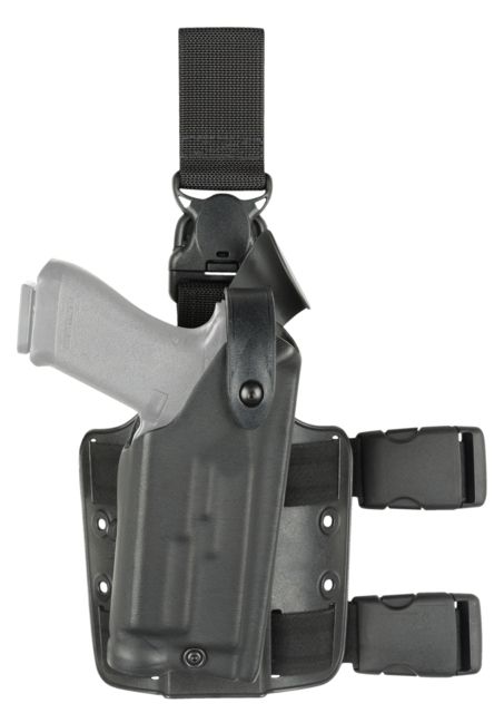 Safariland Model 6005 SLS Drop-Leg Glock Holster Glock 34/Glock 35 Right Hand Plain Black - Safariland