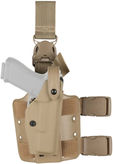 USED Safariland 6005 SLS SIG Sauer Tactical Holster w/Quick Release SIG Sauer P320 w/ Streamlight TLR Right FDE Brown 1326635 - Safariland