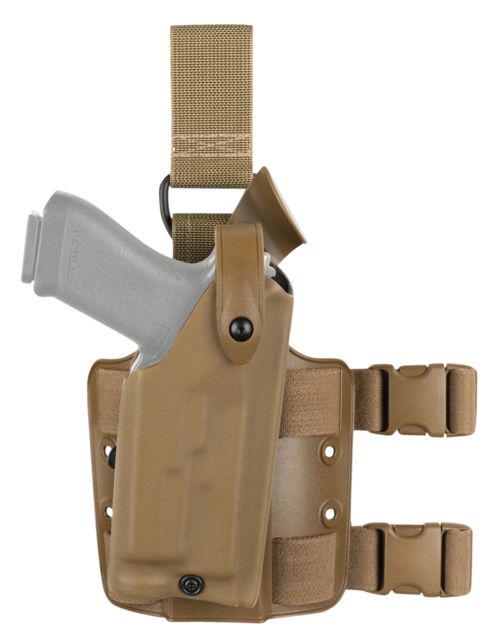 Safariland 6304 ALS/SLS Drop-Leg Glock Tactical Holster Glock 19/Glock 23/Glock 32 Right Hand STX Coyote Brown 6304-2832-761 - Safariland