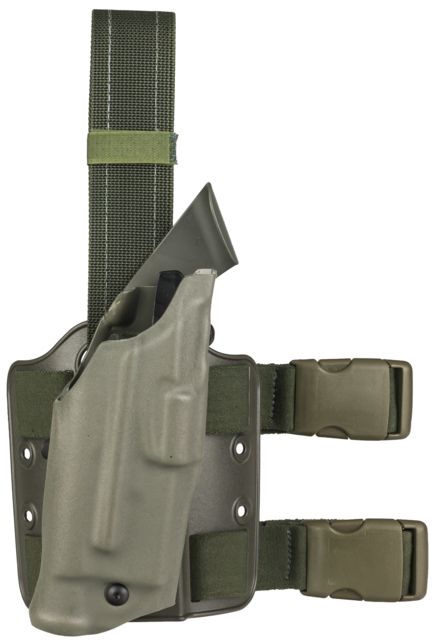 Safariland Model  ALS Drop-Leg Glock Holster Glock 34/Glock 35 Right Hand STX OD Green - Safariland