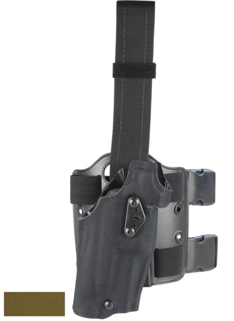 Safariland Model 6354 ALS Drop-Leg Glock Holster Glock 31/Glock 17/Glock 22 Right Hand Cordura Khaki 6354DO-832-751 - Safariland