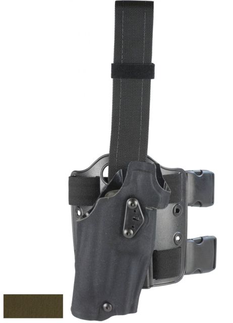 Safariland Model 6354 ALS Drop-Leg Glock Holster Glock 31/Glock 17/Glock 22 Right Hand Cordura Ranger Green 6354DO-832-731 - Safariland