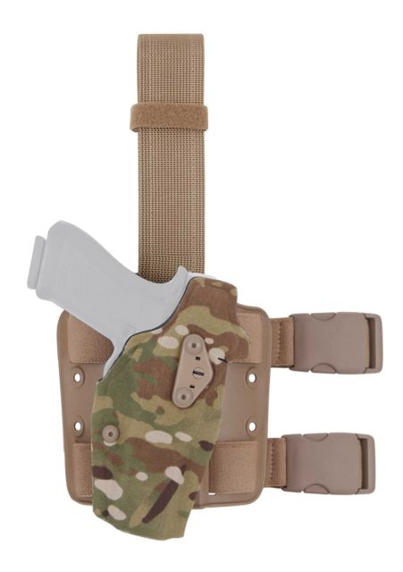 Safariland Model 6354 ALS Drop-Leg Glock Holster Glock 31/Glock 17/Glock 22 Right Hand Cordura Multi Cam 6354DO-832-701 - Safariland