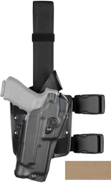 Safariland 6354RDS ALS Drop Leg Holsters Sig Sauer P320 W/ Compact Light FDE Brown 6354RDS-45027-551-SP10 - Safariland