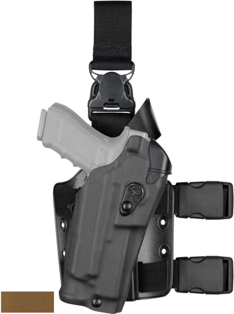 Safariland Model 6355 ALS Drop-Leg Glock Holster Glock 20/Glock 21 Right Hand STX Coyote Brown 6355-3832-761 - Safariland