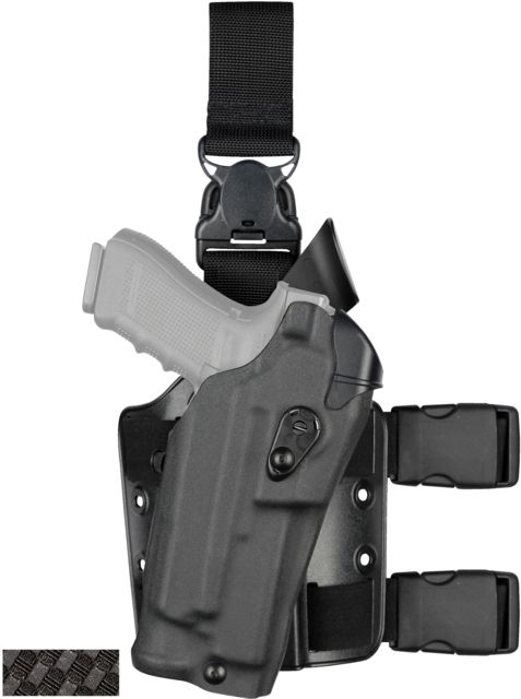 Safariland Model 6355 ALS Drop-Leg Glock Holster Glock 34/Glock 35 Right Hand STX Basket Weave Black 6355-6832-481 - Safariland