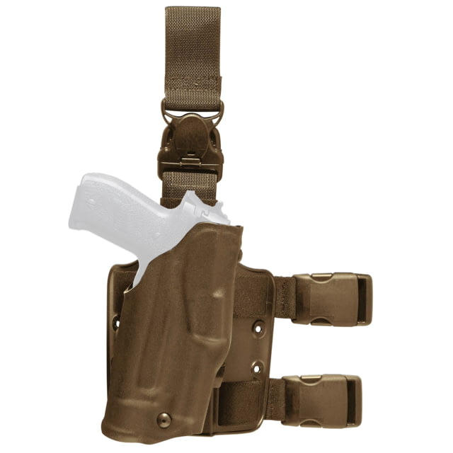 Safariland Model 6355 ALS Tactical Holster Glock 19/Glock 23/Glock 45/Glock 19X Left Hand STX Tactical Coyote Brown 6355-28325-762 - Safariland