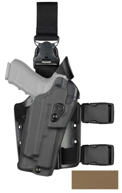 Safariland Model 6355rds Als Tactical Holster With Quick-release Leg Strap For Glock 19 Mos W/ Light Fde Brown 6355RDS-2832-551-SP10