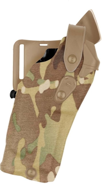Safariland 6360RDS ALS/SLS Mid-Ride Level-III OWB Belt Holster w/ Right Hand Glock 34/35 SureFire X300U Right Cordura Multi Cam 6360RDS-6832-701 - Safariland