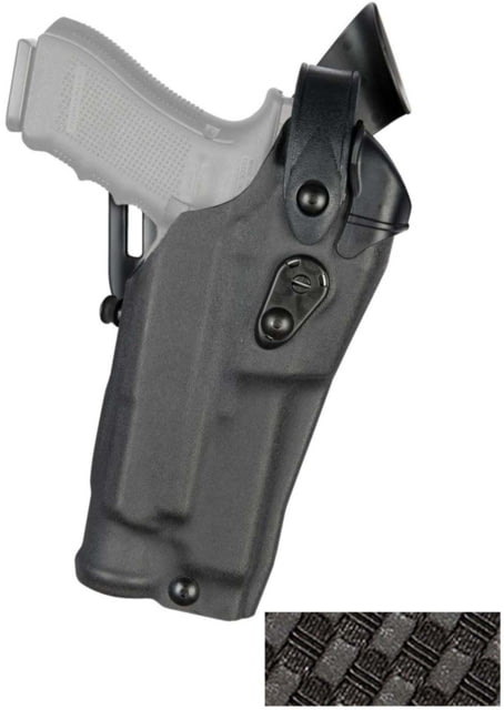 Safariland 6360RDS Level III Retention ALS/SLS Duty OWB Belt Holster Smith & Wesson M&P 9 M2.0 Right Hand STX Basket Weave Black 6360RDS-2222-481 - Safariland