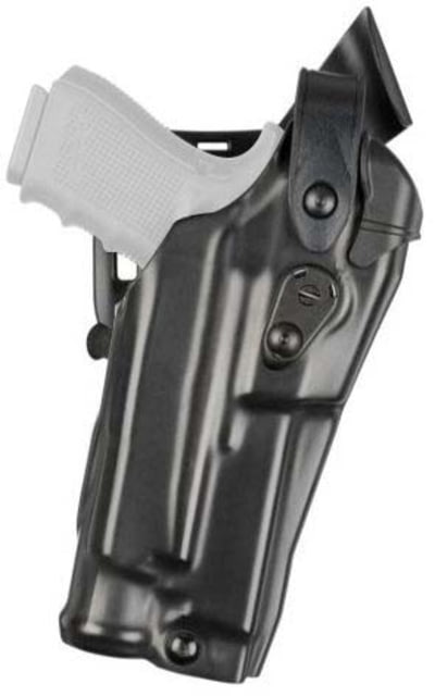 Safariland 6360RDS Level III Retention ALS/SLS Duty OWB Belt Holster Glock 17/Glock 22 Right Hand STX Hi Gloss Black 6360RDS-8329-491 - Safariland