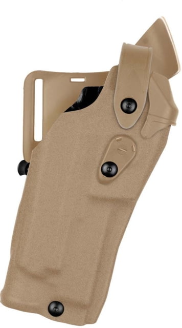 Safariland 6360RDS Level III Retention ALS/SLS Duty OWB Belt Holster Glock 17/Glock 22 Left Hand STX Plain FDE Brown 6360RDS-832-552 - Safariland