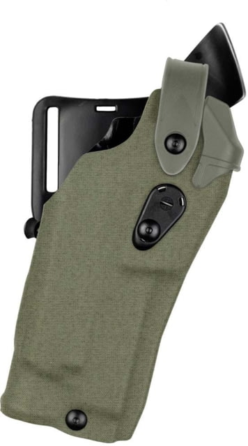 Safariland 6360RDS Level III Retention ALS/SLS Duty OWB Belt Holster Glock 34/Glock 35 Left Hand Cordura Ranger Green 6360RDS-6832-732 - Safariland