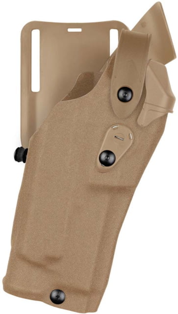 Safariland 6365RDS ALS/SLS Low-Ride Level lll Retention Duty Holster Glock 19 MOS Gen 4 Left Hand Cordura Coyote Brown 6365RDS-2832-742