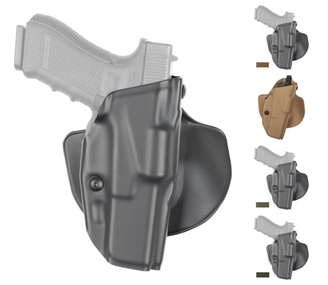 Safariland Model 6378 ALS Paddle/Belt Loop Holster, Glock 17/22/31, Left Hand, STX Tactical Black, 6378-83-132