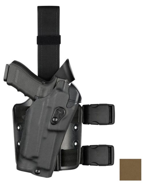 Safariland 6354RDS ALS Drop Leg Holsters Left Hand Coyote Brown 6354RDS-7502-742 - Safariland