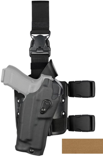 Safariland Model 6385RDS ALS/OMW Tactical Holster Left Hand Tactical Coyote 6385RDS-6832-742