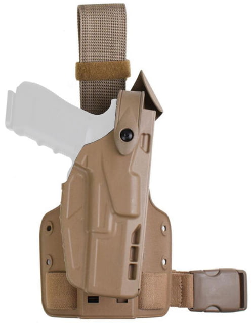 Safariland Model 7004-sp10 7ts Sls Single Strap Tactical Holster Glock 17 Fde Brown - 7004-835-552-SP10 - Safariland