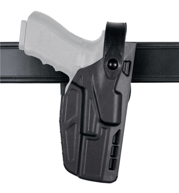 Safariland 7280 Mid Ride Duty Holster Right Hand Plain Black Black - Safariland