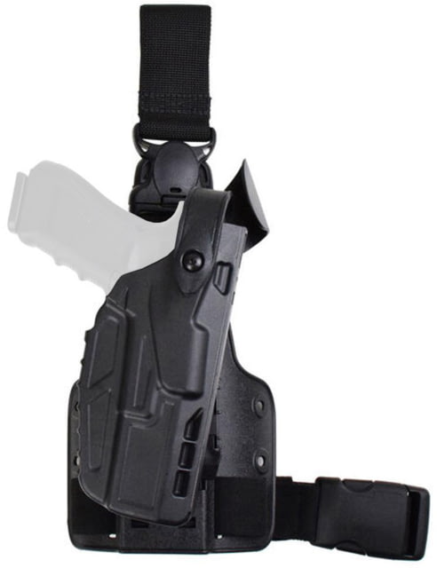 Safariland 7305-SP10 7TS ALS/SLS Single Strap Tactical Drop Leg Holster w/Quick Release Black 7305-835-411-SP10