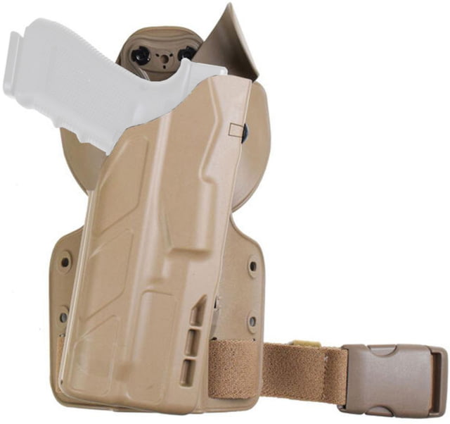 Safariland 7354-SP6 7TS ALS UFA Universal Flex Adapter w/Paddle & Single Leg Shroud Tactical Holster FDE Brown 7354-7502-551-SP6