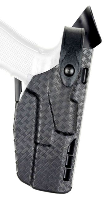 Safariland 7360 7TS ALS/SLS Mid-Ride Level III Glock Duty Holster Glock 19 Gen 5 Left Hand STX Basket Weave Black 7360-2835-482 - Safariland