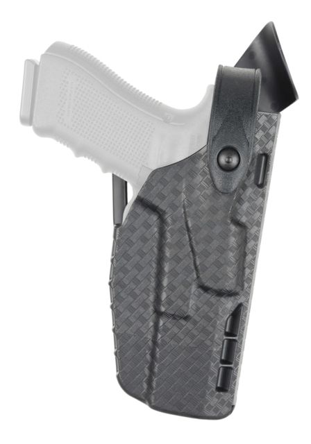 Safariland 7360 7TS ALS/SLS Mid-Ride Level III Retention Duty Holster Smith & Wesson M&P 9/Smith & Wesson M&P 40 Right Hand STX Basket Weave Black - Safariland