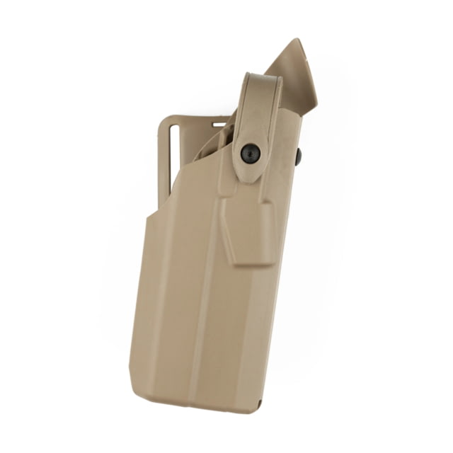 Safariland Model 7360 7TS ALS/SLS Mid-Ride Duty Holster Glock 17 W/ Compact Light Left Hand FDE Brown