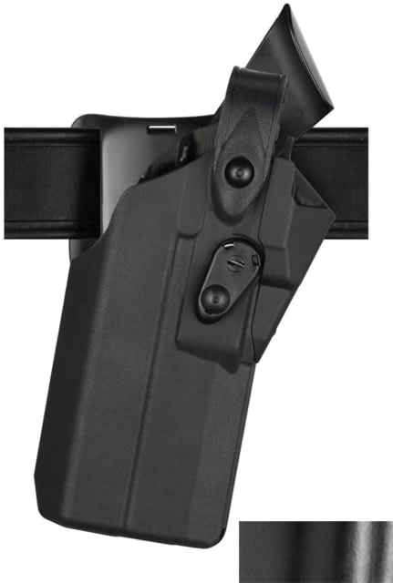 Safariland 7360RDS 7TS ALS/SLS Mid-Ride Duty Holster Glock 19 w/ Compact Light Left Hand Hi Gloss Black