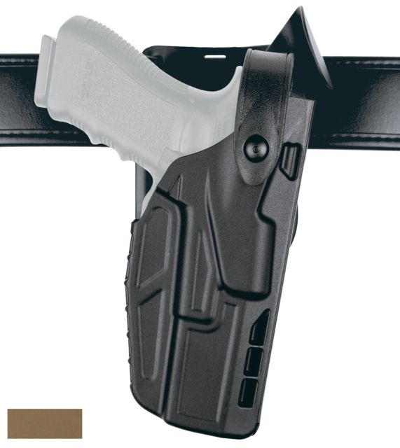 Safariland 7365 7TS ALS/SLS Level III Retention Duty Holster Glock 19/Glock 23/Glock 45/Glock 19X Right Hand STX Tactical Flat Dark Earth - Safariland