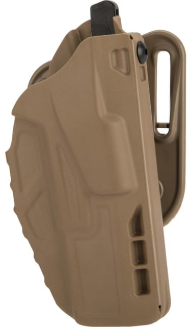 Safariland 7377 7TS ALS Belt Slide Glock Holster Glock 19/Glock 23/Glock 45/Glock 19X Left Hand STX Tactical FDE Brown - Safariland