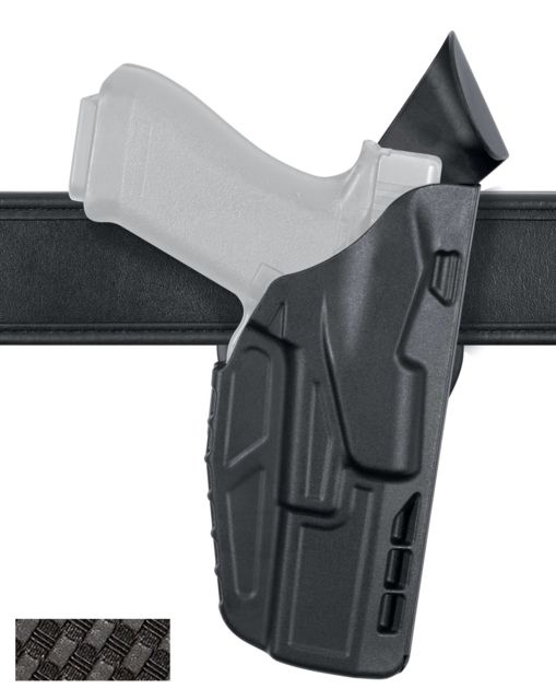 Safariland 7390 7TS ALS Mid Ride Glock Duty Holster Glock 31/Glock 17/Glock 22 Right Hand STX Basketweave Black 7390-835-481 - Safariland