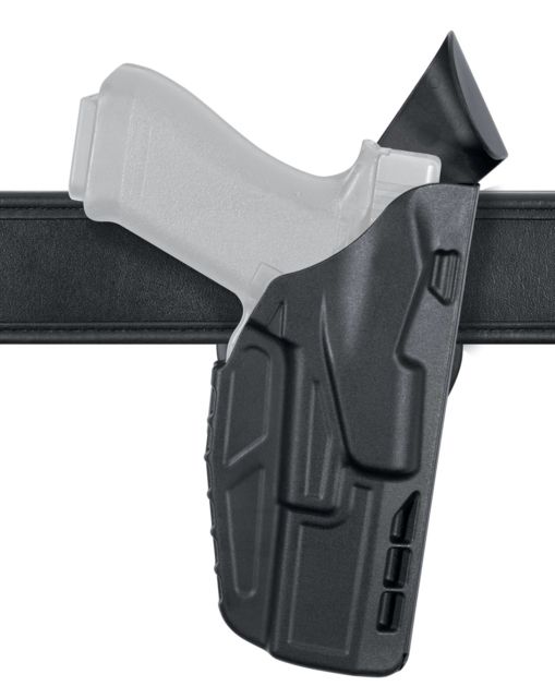 Safariland 7390RDS 7TS ALS Mid-Ride Level I Retention Duty Holster Glock 17 Right Hand SafariSeven Plain Black 7390RDS-8325-411 - Safariland