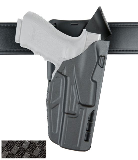 Safariland 7395 7TS ALS Low Ride Level-I Retention Duty Holster Glock 19/Glock 23/Glock 45/Glock 19X Left Hand STX Basketweave Black 7395-2835-482 - Safariland