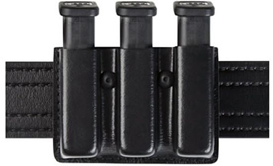 Safariland Model 775 Slim Triple Mag Pouch Open Top Plain Black For Glock 20 21 - Safariland
