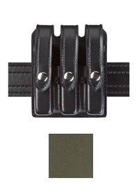 Safariland Model 777 Slim Triple Mag Pouch w/Flap STX FGR For Glock 17 - Safariland
