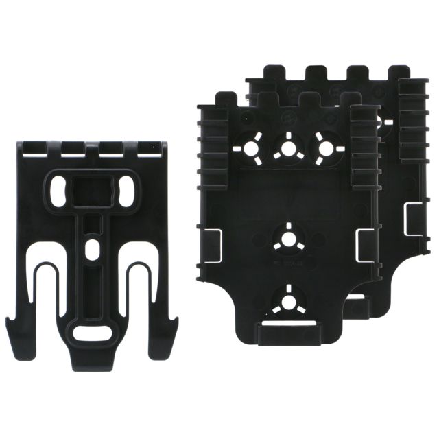 Safariland Quick Locking System Kit Model 3 Non-Locking w/ 2 Receiving Plates Black - Safariland