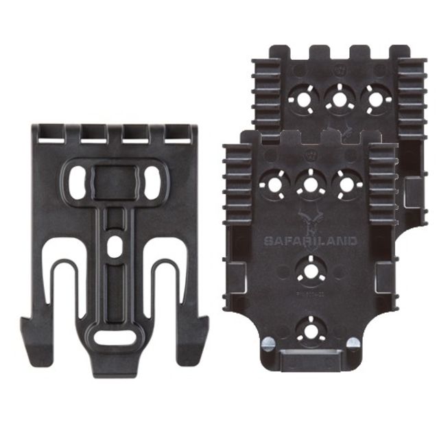 USED Safariland Quick Locking System Kit Model 4 Locking w/ 2 Receiving Plates Black QUICK-KIT4-2 - Safariland
