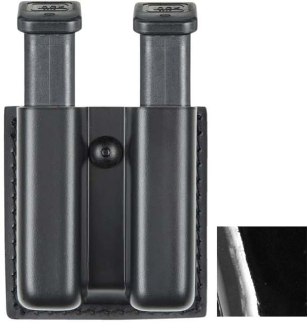 Safariland Double Mag Pouch Open Top Hi-Gloss Black For Glock 20 21 - Safariland