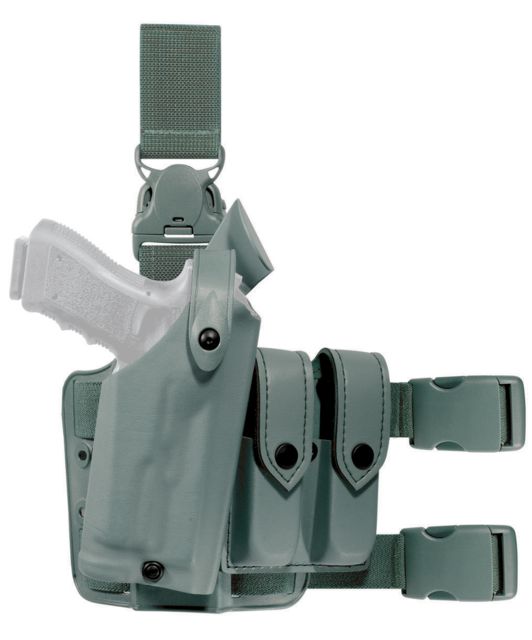Safariland SLS Tactical w/ Quick Release Leg Harness Holster Beretta 92/Beretta 96 Right Hand STX Foliage Green