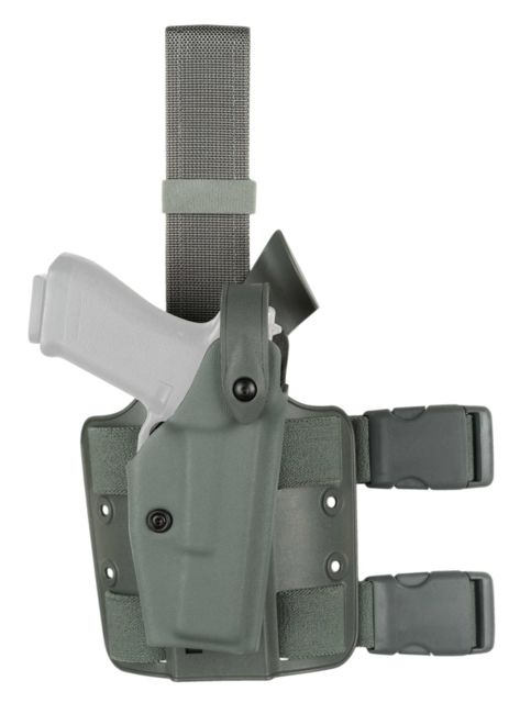 Safariland  SLS Tactical Holster w/Dbl Leg Straps S&W L-Frame 4in. Foliage Green Right Hand - Safariland