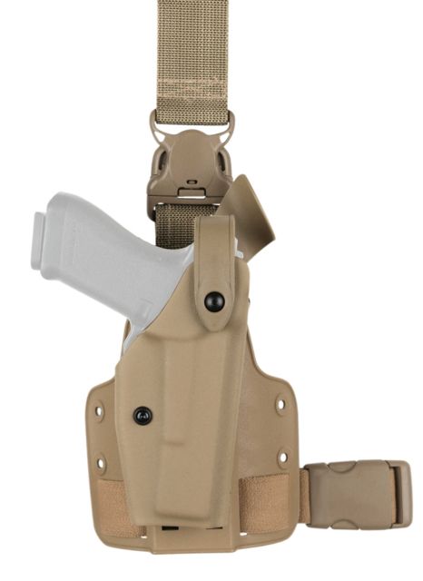 Safariland  SLS Tactical w/ Quick Release Leg Harness Holster Colt 1911A1/Springfield Armory 1911 Right Hand Brown - Safariland